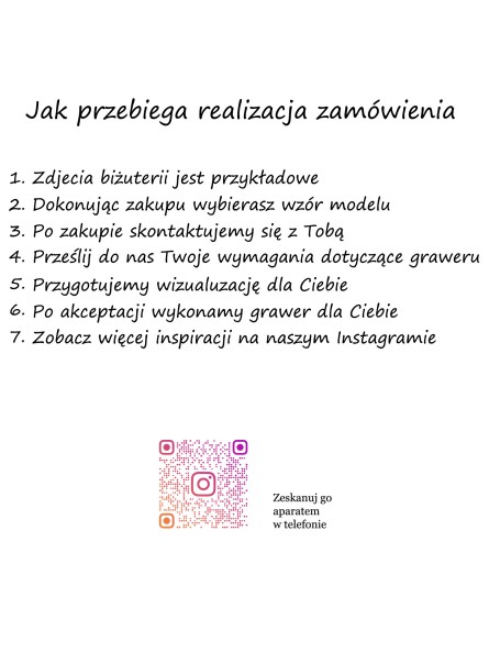 naszyjnik z grawerem Twoj grawer